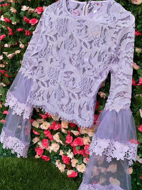 'Lily' Lace Crop Top - K.G KasaBlanka